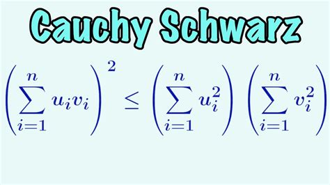 cauchy schwarz inequality math.